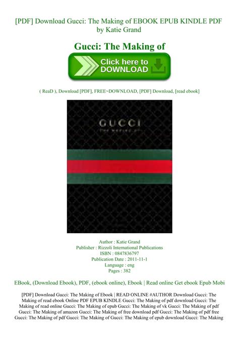 gucci the making of pdf|Gucci book PDF.